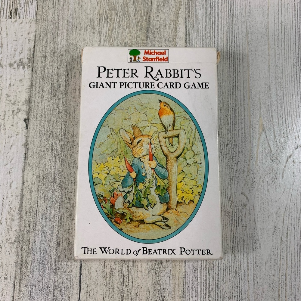 Vintage Peter Rabbit's 1988 GIANT PICTURE CARD GAME. Complete! Beatrix Potter.